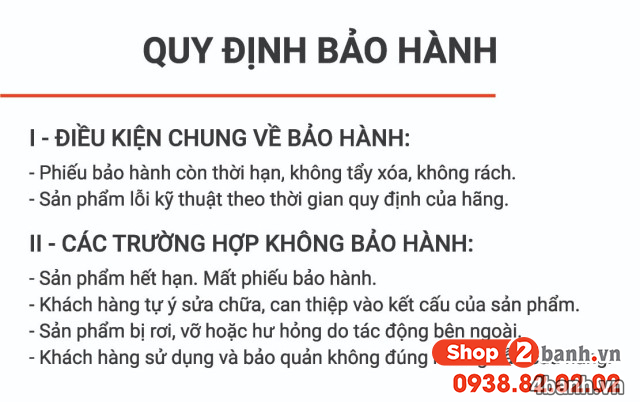 Chính sách bảo hành - 2