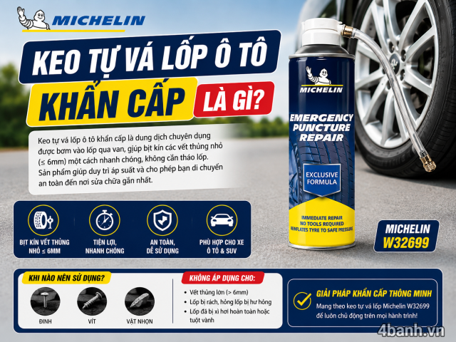 Keo tự vá lốp ô tô khẩn cấp là gì khi nào nên sử dụng - 1