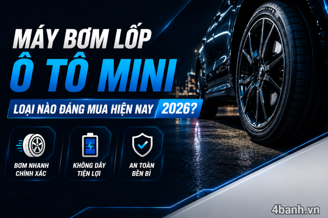 Máy bơm lốp ô tô mini loại nào tốt đáng mua 2026 - 1