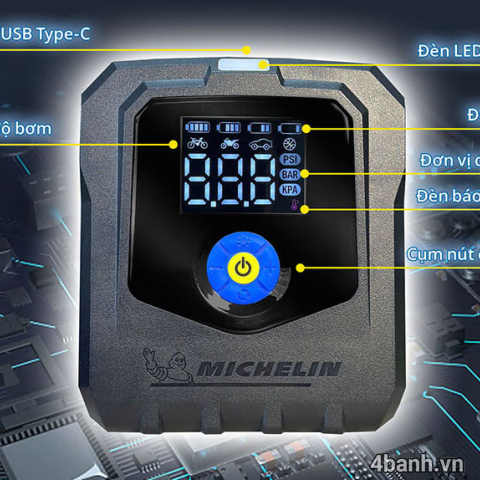 Máy bơm lốp Michelin M2567 không dây chính hãng